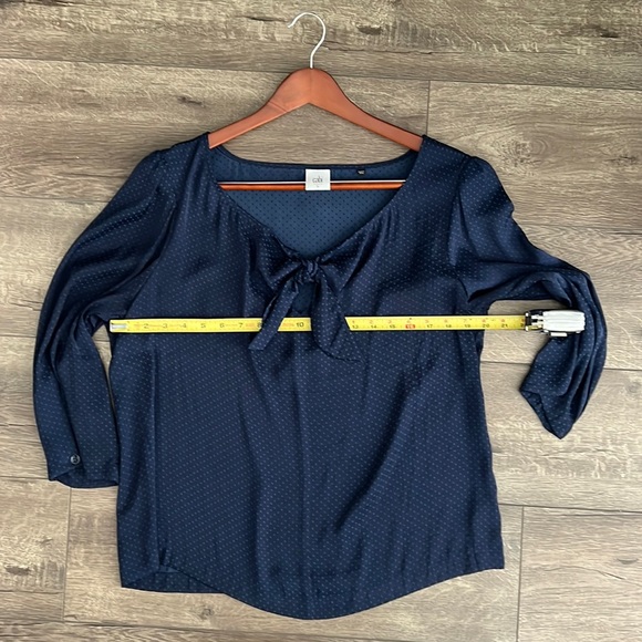 Cabi navy blue Knot blouse - Picture 1 of 4